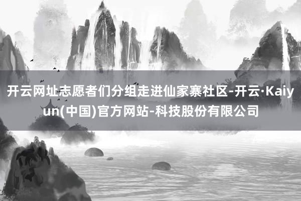 开云网址志愿者们分组走进仙家寨社区-开云·Kaiyun(中国)官方网站-科技股份有限公司