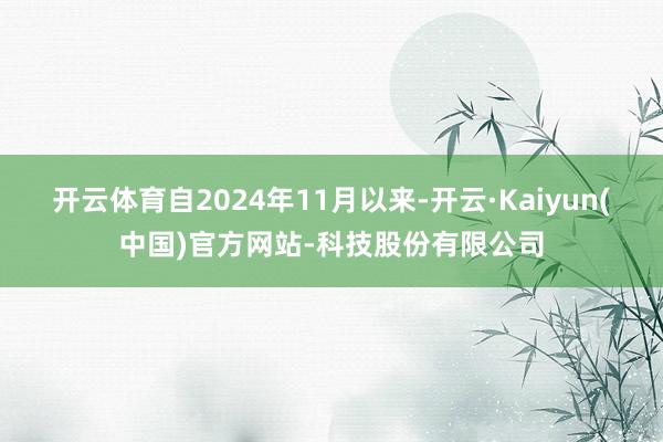 开云体育自2024年11月以来-开云·Kaiyun(中国)官