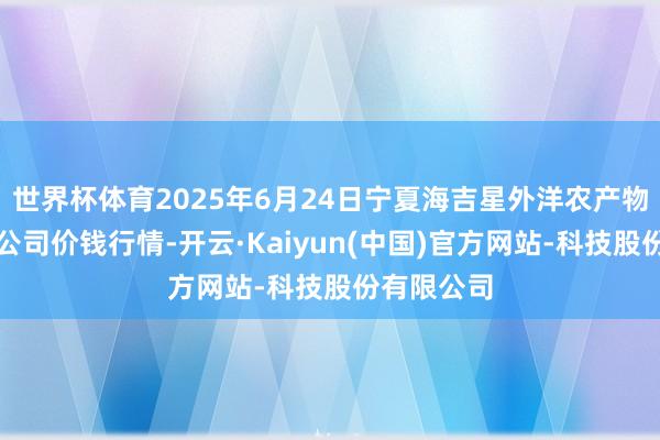 世界杯体育2025年6月24日宁夏海吉星外洋农产物物流有限公司价钱行情-开云·Kaiyun(中国)官方网站-科技股份有限公司