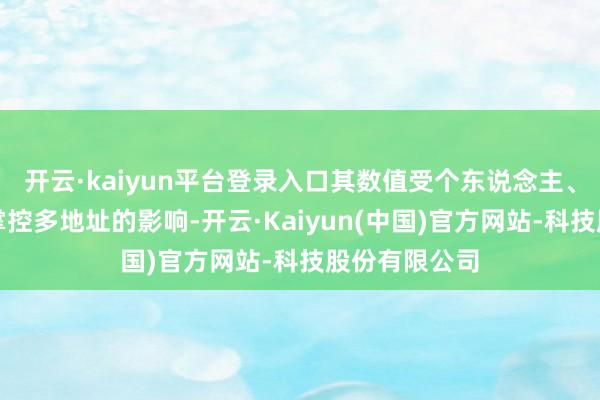 开云·kaiyun平台登录入口其数值受个东说念主、公司或机构掌控多地址的影响-开云·Kaiyun(中国)官方网站-科技股份有限公司